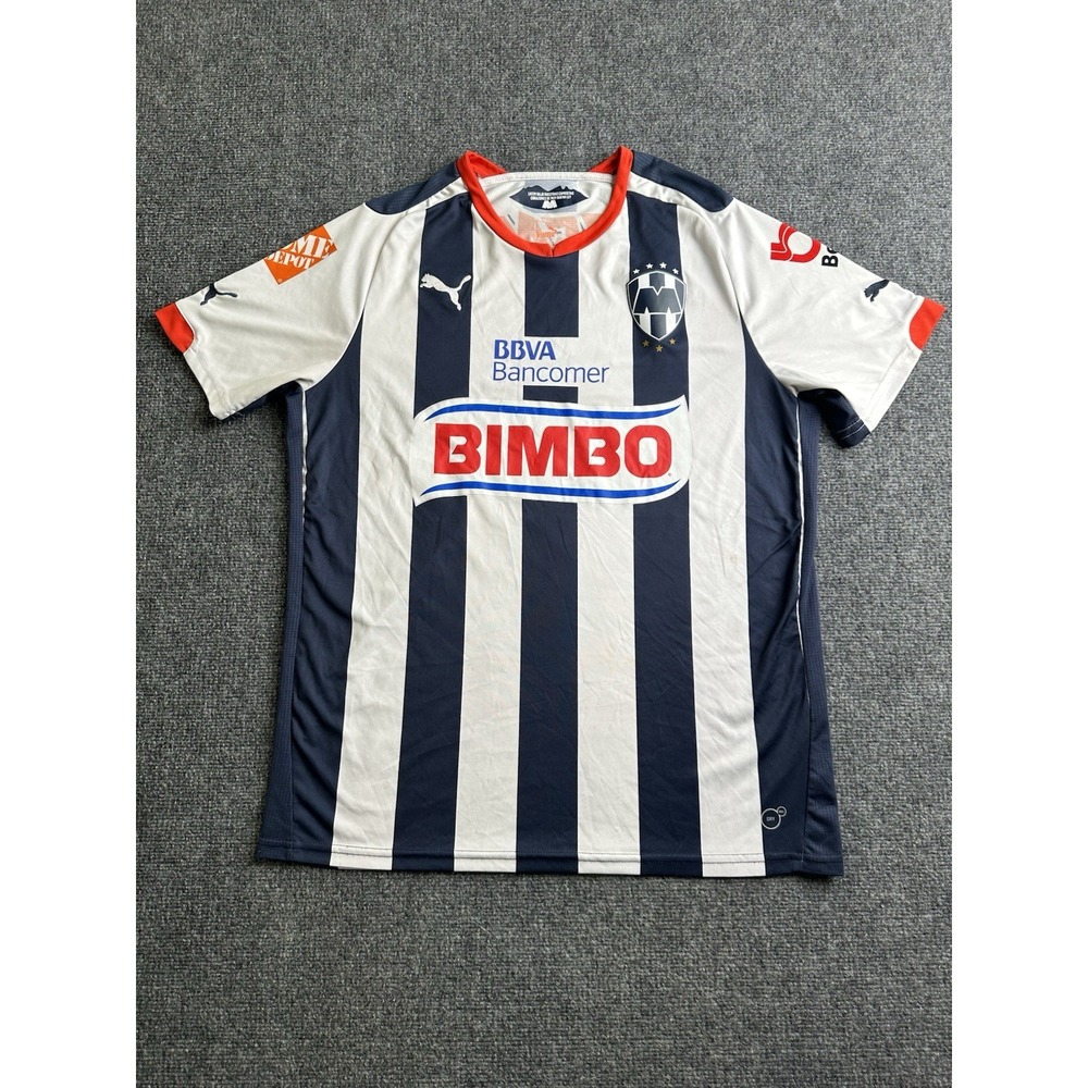2014 Mens CF Monterrey Puma Home Soccer Jersey Made in Mexico, Size XL